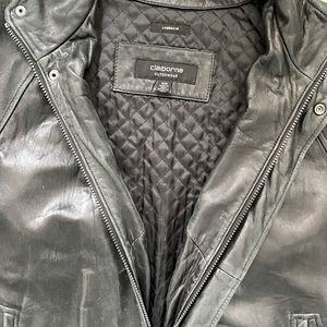Vintage Claiborne lambskin leather jacket.